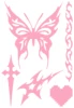 Tribal Butterfly Pixel Heart
