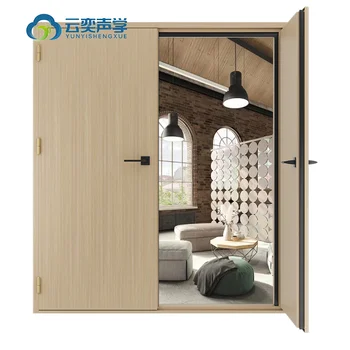 Double Door For Safe Room Stainless Steel Fireproof Soundproof  Security 60min Fire Residential Door Anti Panic  Locks