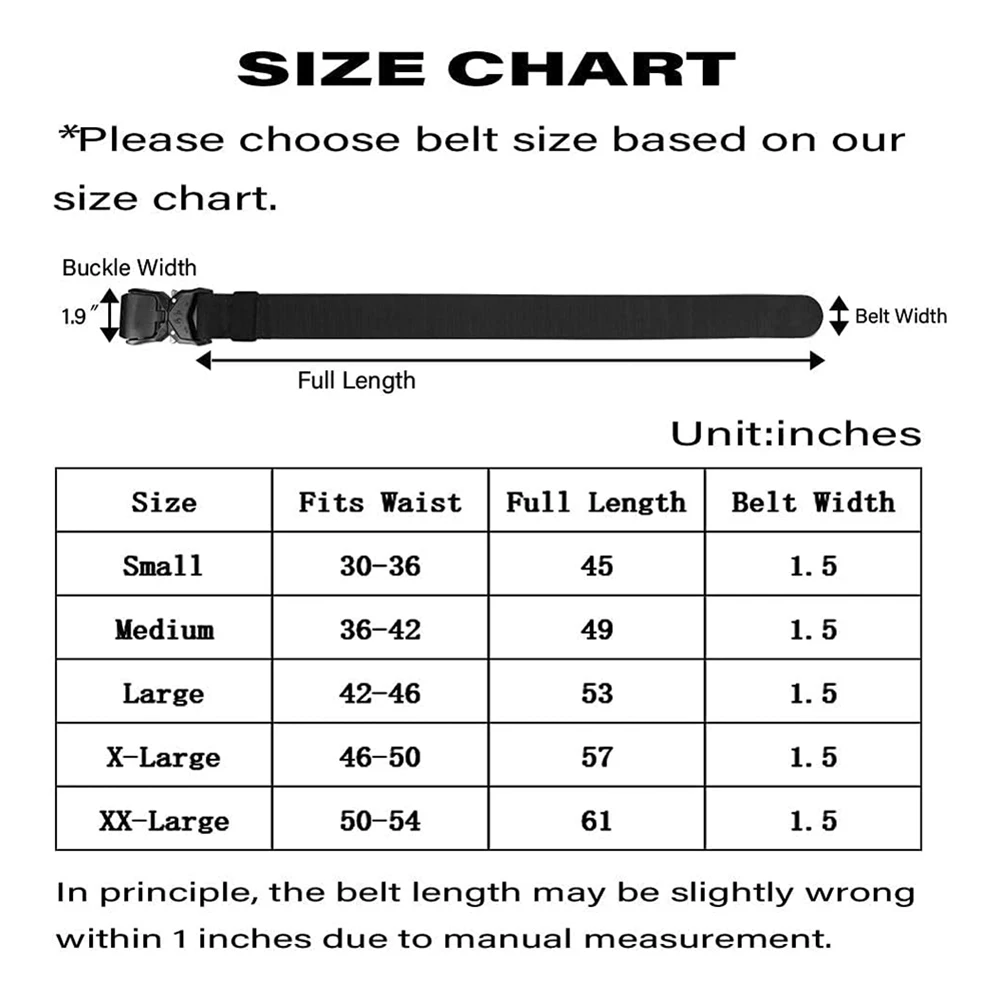 Wholesale Tactical Belt Hiking Rigger Nylon Web Work Belt with Heavy Duty Quick Release Buckle Tactical Belts