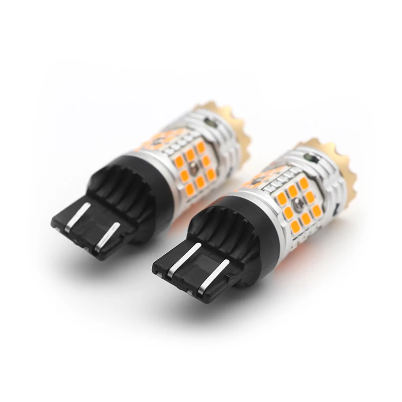 Высокая мощность Canbus 7443 7440 BA15S 3156 BAU15S Светодиодная лампа T15 1156 DRL