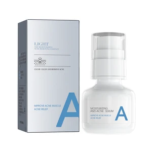 Private Label Clear Acne Serum Liquid for Face Effectively Removes Blackheads Pimples Prevents Formation Includes Whitening
