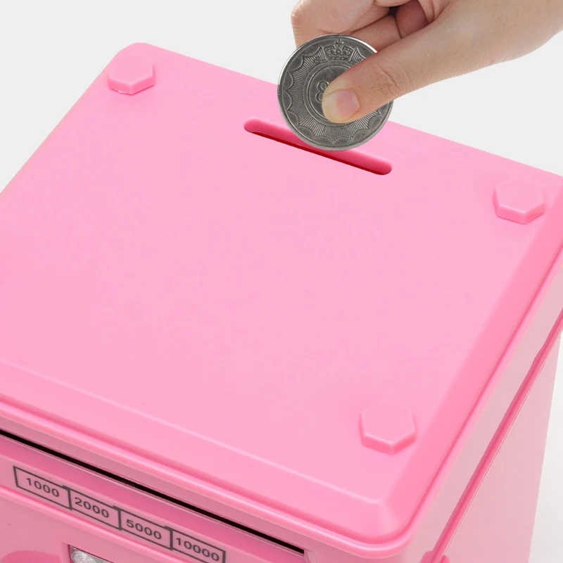 Zhorya Musical Cash and Coin Money Safe Box Bank Mini ATM Machine Password Toy for Kids
