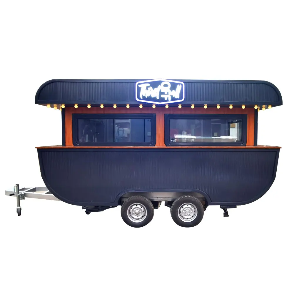 TUNE OEM Mobile Food Truck Coffee Shop Navio de reboque Carrinho gigante para venda