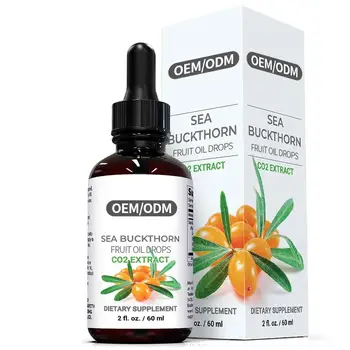 Sea Buckthorn Fruit Extract Supplement Skin Protection Nutritional Supplement Improve Immunity Sea Buckthorn Oil Dropping Liquid