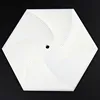 15cm white hexagon