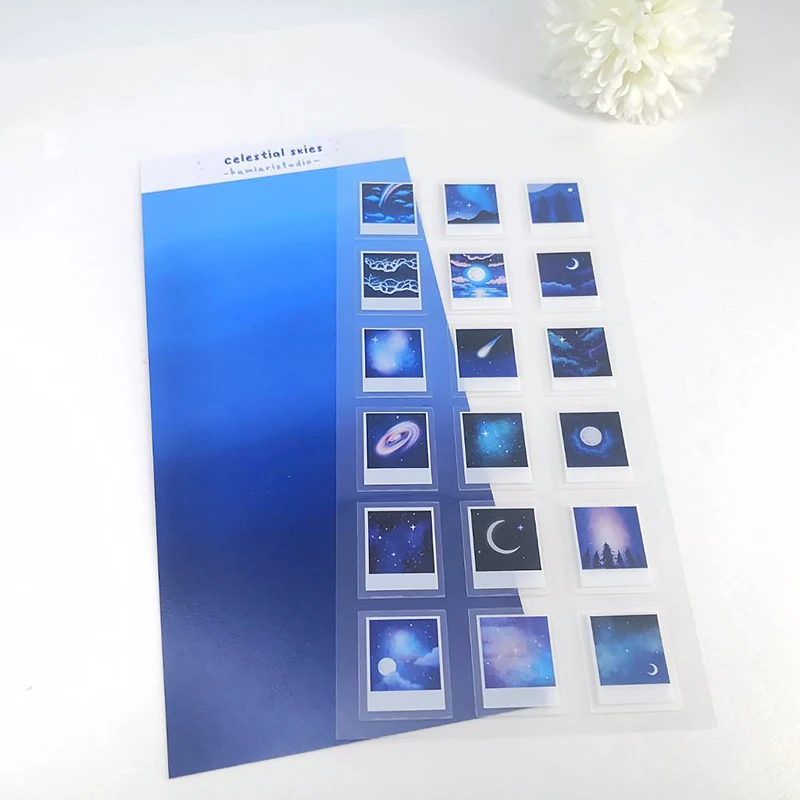 Planner Stickers Custom Vinyl Waterproof Printing Adhesive Printed Cosmetic Holographic Sticker Washi Paper Korean Sticker Sheet