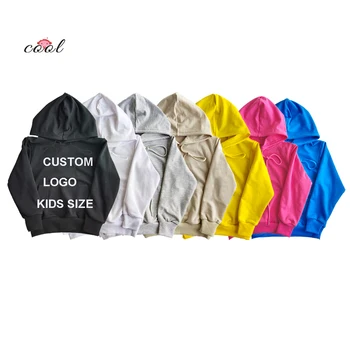 COOL Factory Kids Pure Color Candy Color Pure Cotton Hoodie Baby 65% Cotton Wool Sweatshirt Kids Hoodie
