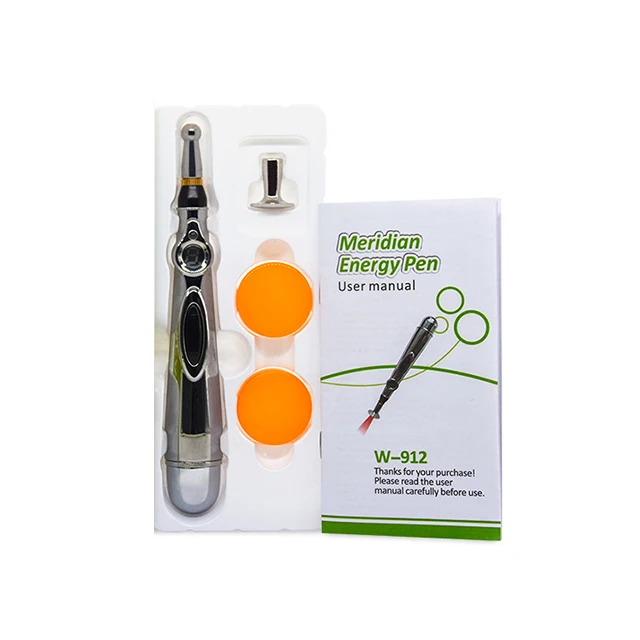 Rechargeable Usb Electronic Pulse Vibrating Massage Body Meridian Energy Therapy Acupuncture Pen for Pain Relief