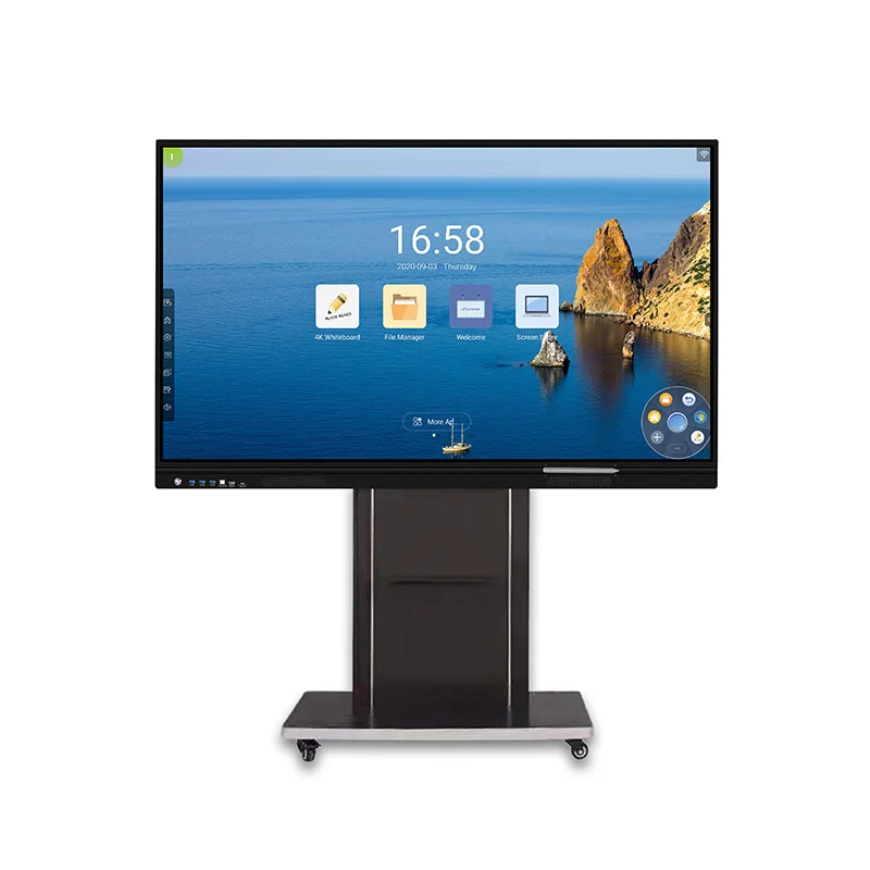 IR Infrared Multi-Touch LCD Screen Digital Interactive Whiteboard Smart Board for Conference Writing Meeting Teaching Classroom