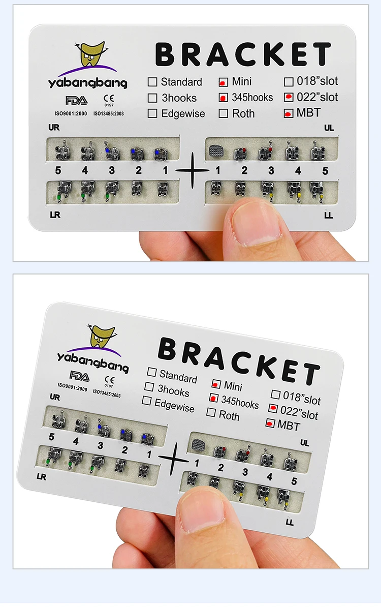 50 Set Tubi Per Apparecchio Denti 50 Set Tubo Ortodontico Per 1&deg; Molare - Rosso, 022, Adesivo Non Conv, USA Standard Occhiali Ingrandenti Dentista