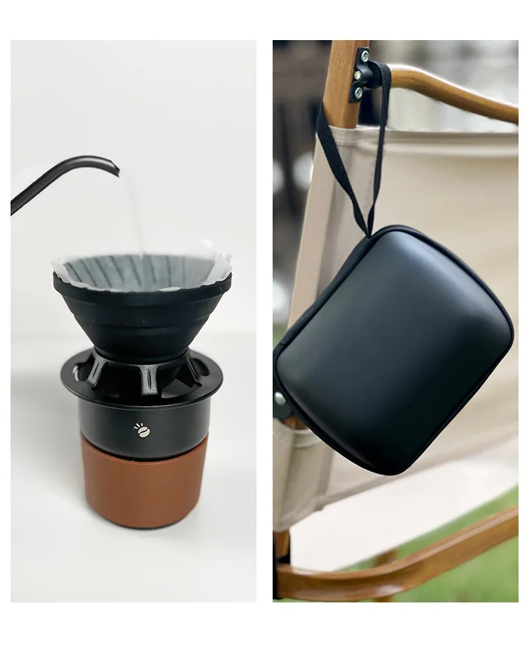 Travel Handmade Outdoor Car Camping Coffee Filter Portable V60 Silicone