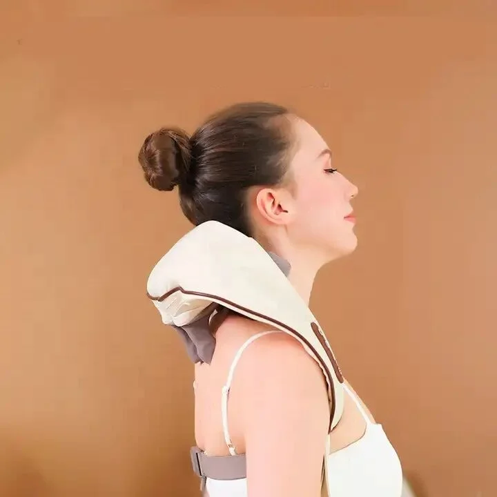 Custom Logo Portable Back Massager Deep Tissue Neck Massager With Heat