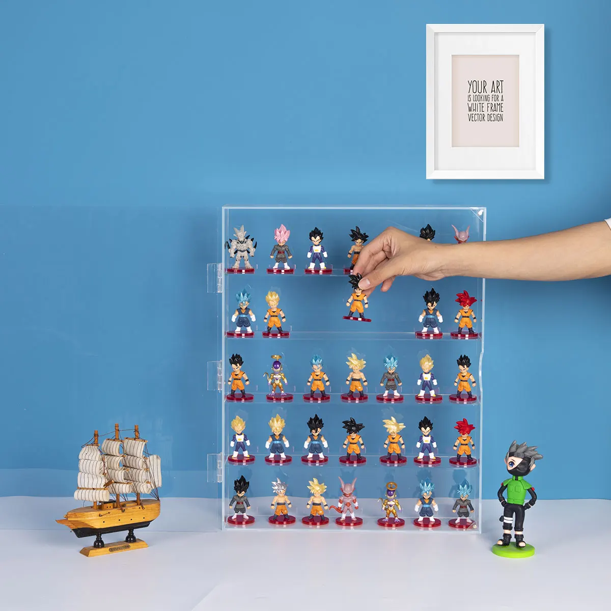 Clear Lego Acrylic Display Case Toy Display Box Showcase Organizer