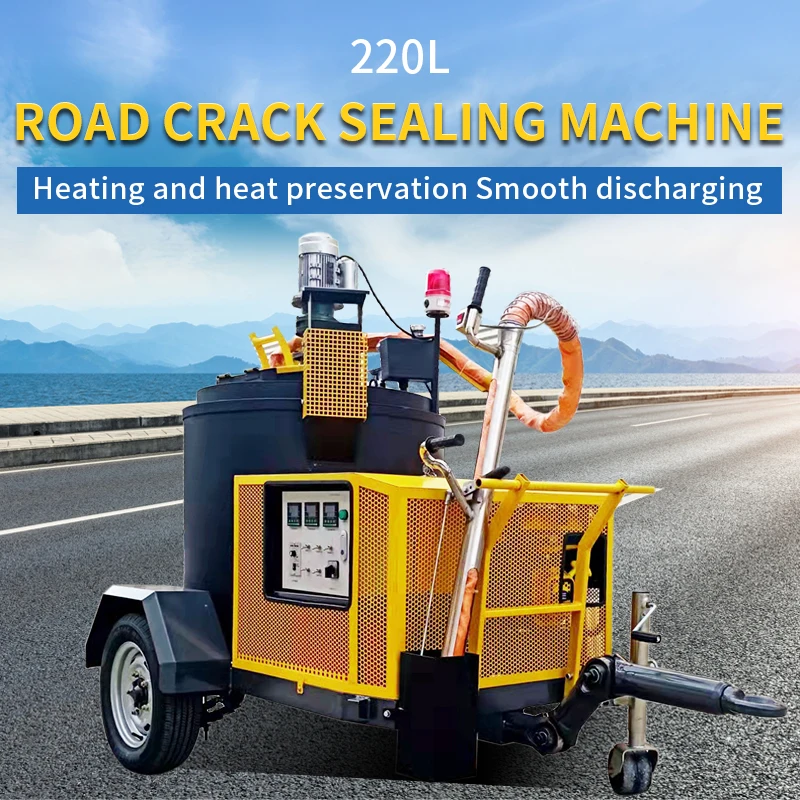 Professional 120L Asphalt Crack Sealing Machine Efficient Hot Applied for Road Repair with Engine Core Component