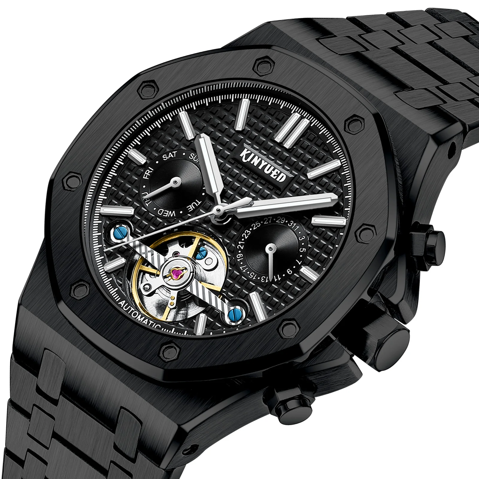 2023 Tourbillon Automatic Movement Waterproof Stainless Wrist Luxury Mens Diver Automatic Mechanical Watches