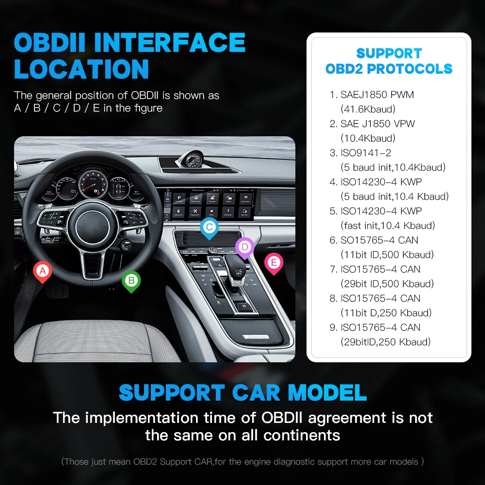XTOOL Advancer AD20 Pro Scanner Diagnostico Wireless OBD2 Per Auto - Lettore Codici Per IPhone E Android, Tutti I Sistemi, Reset Olio - 2