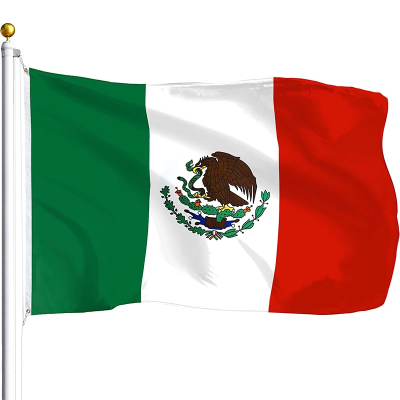 Wholesale Mexico Flag 3x5 Ft Polyester All Country Flag 3x5ft Mexican 