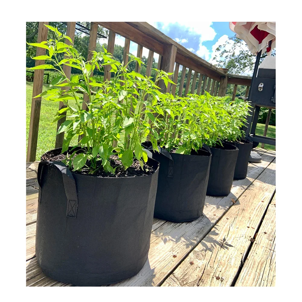 Сверхпрочные тканевые горшки легко складывающиеся сумки для выращивания комнатных растений цветов