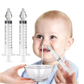 Customized Nasal Washer CE Certification Needle Tube Nasal Irrigator Syringe Baby Nose Cleaner Baby Nasal Aspirator