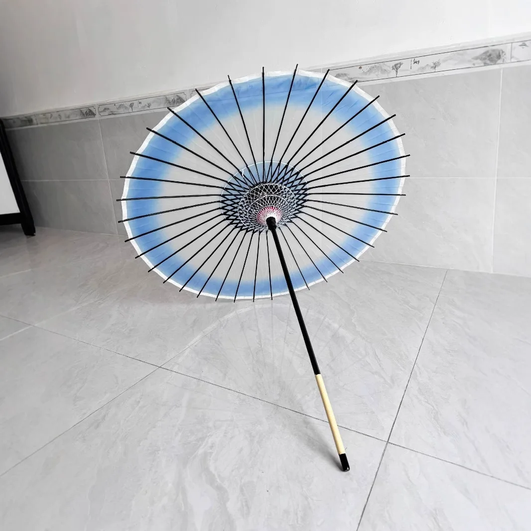 Grohandel DD4059 Japanischer Bambus Sonnenschirm Pure Gradient Silk Craft  Hand Fotografie Hochzeit Decke Party Straight Umbrella
