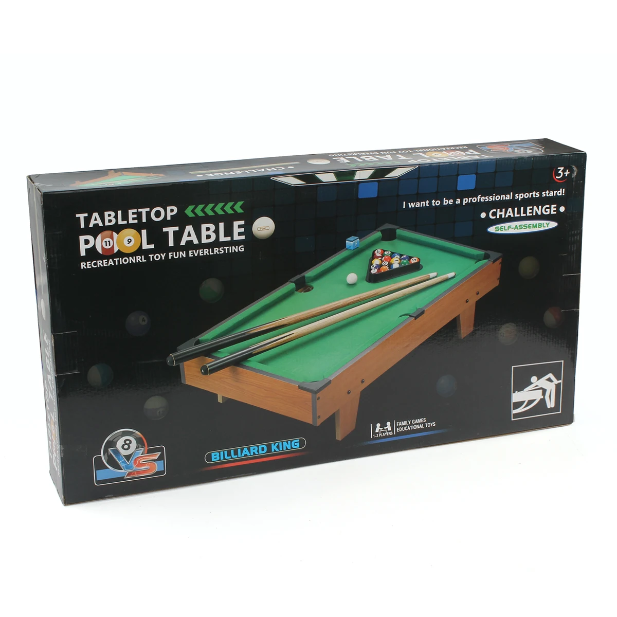 Mini Snooker Billiard Table Wooden Board Game Toy Professional Indoor Billiard Table