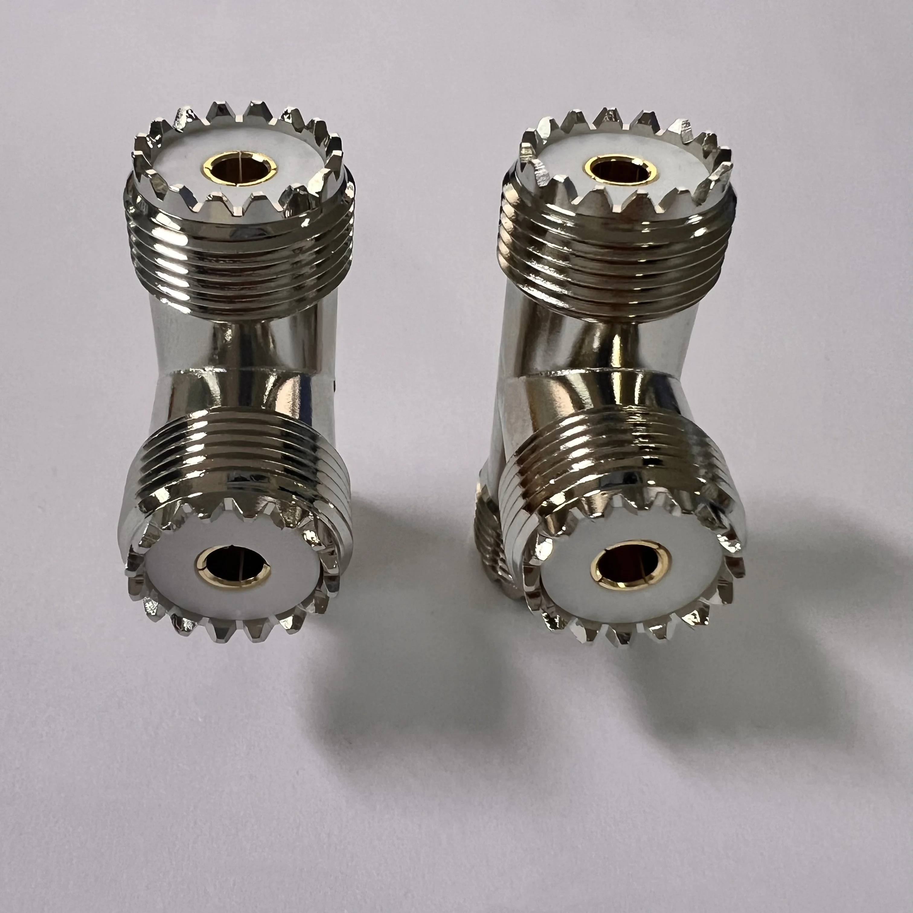 Top Sale Good Quality UHF-KKK Connector Adapter UHF Female to Female to Female UHF Adapter details