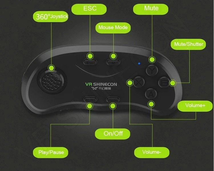 B01 Wireless BT Remote Controller for Iphone Android 3D VR Glasses Joystick Console Game