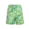 Pantaloni da spiaggia a foglie verdi