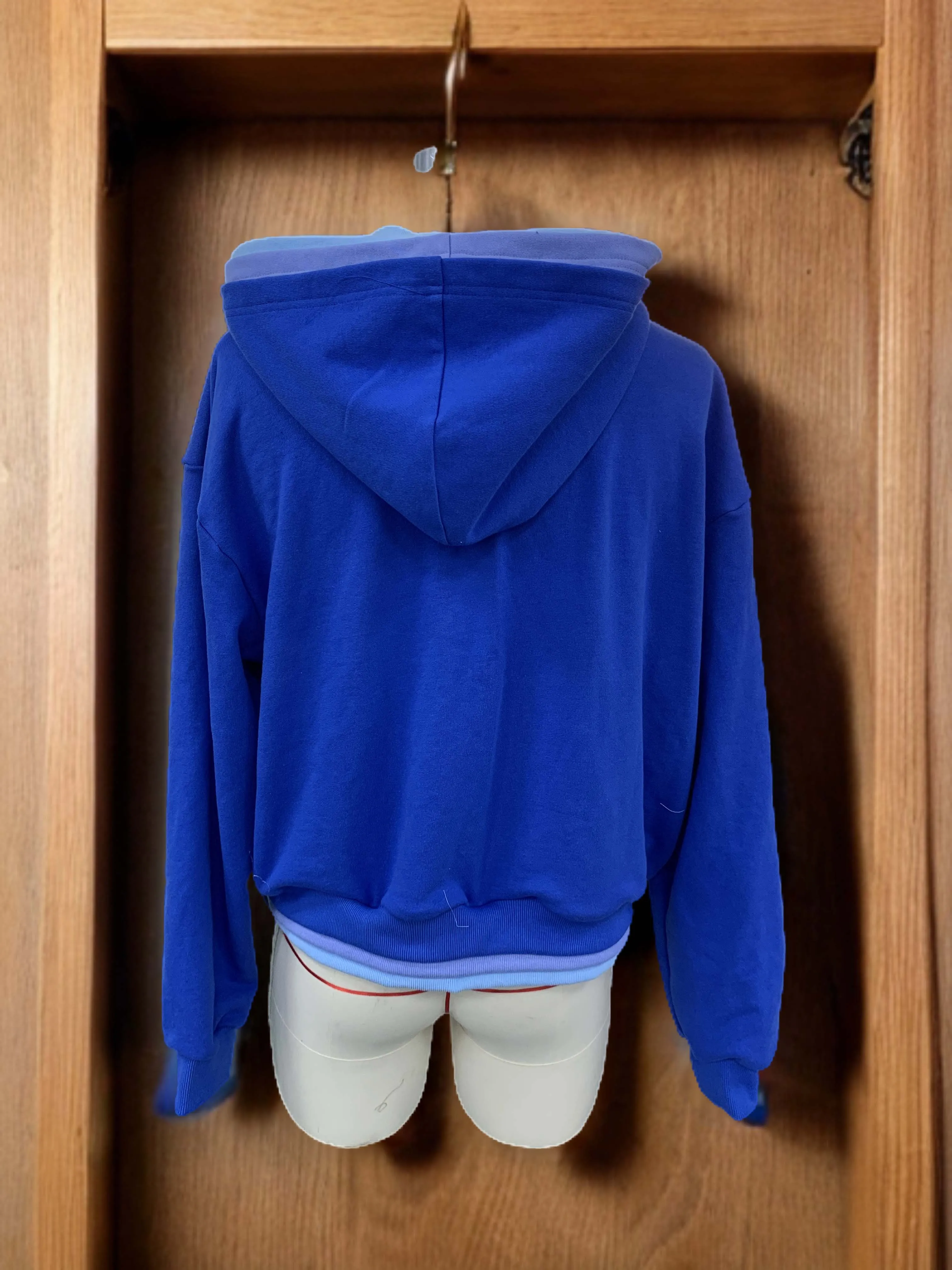 Salati Custom High Quality Zipper Over Size Heavy Cotton French Terry Zip up Triple Layer Unisex Hood Sweatshirt Hoodies Men gallery 3