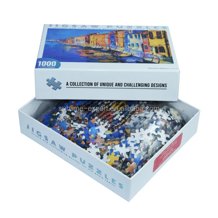 Customize Photo Design 1000 Pieces Jigsaw Puzzle Peper Cardboard Jigsaw Rompecabezas  Educational Brain Puzzle