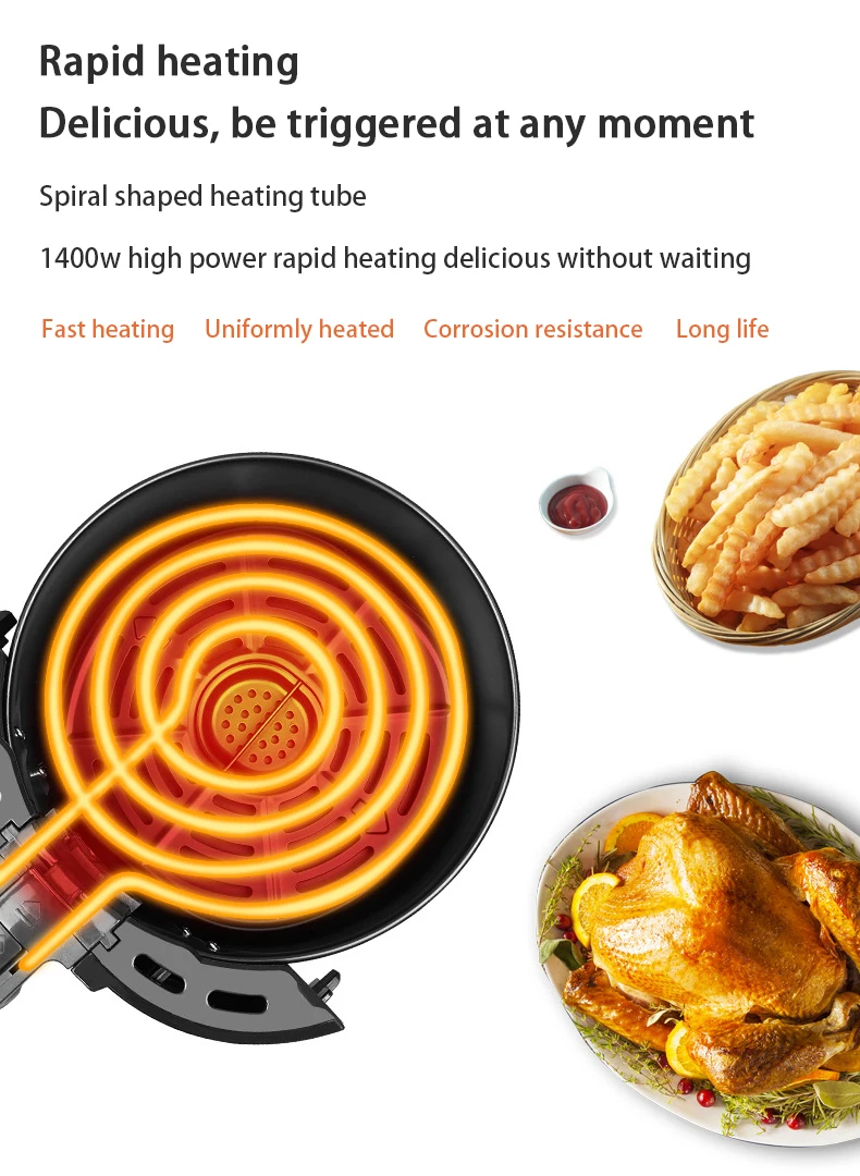 Litre Automatic Air Fryer Silver Crest Digital Air Fryer With