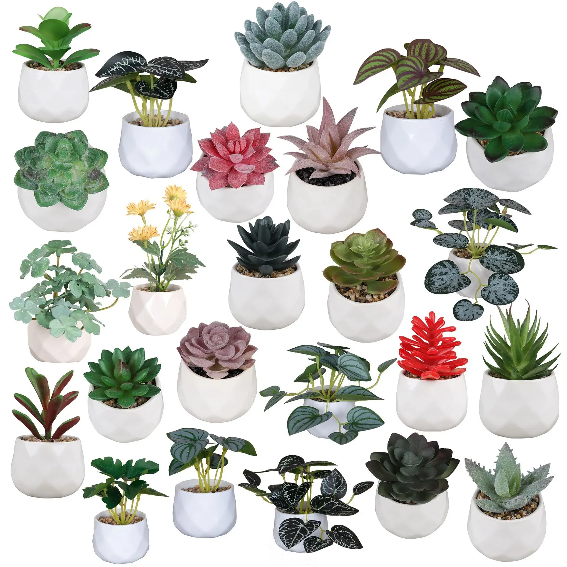 Facoty Wholesale Plastic Succulent Cheap Nordic Cute Mini Artificial  Succulent with Pots| Alibaba.com