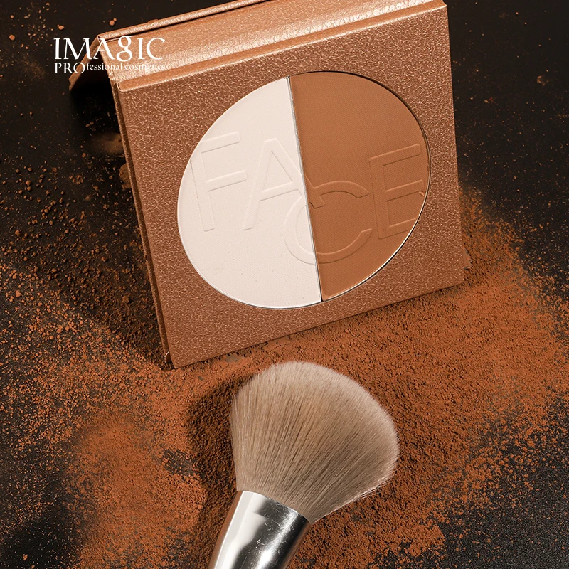 IMAGIC мерцающий бронзер и хайлайтеры пудра для макияжа консилер Хайлайтер для лица палитра для макияжа контур