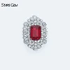 Pendentif rubis 14 carats - Sang de pigeon