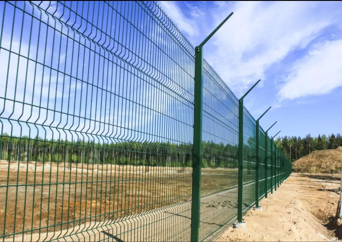 3D сварная проволочная ограда Коммерческая панель с хорошим порошковым покрытием в европейском стиле металлическая ограда