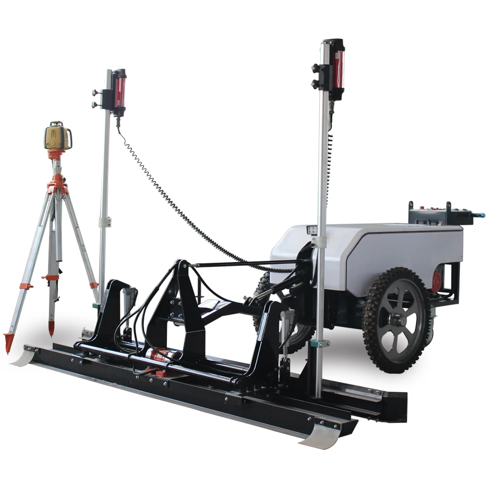 High Efficiency Land Ground Tool Vibratory Floor Paving Road Laser Screed Leveling Good Price Concrete Laser Screed Machine