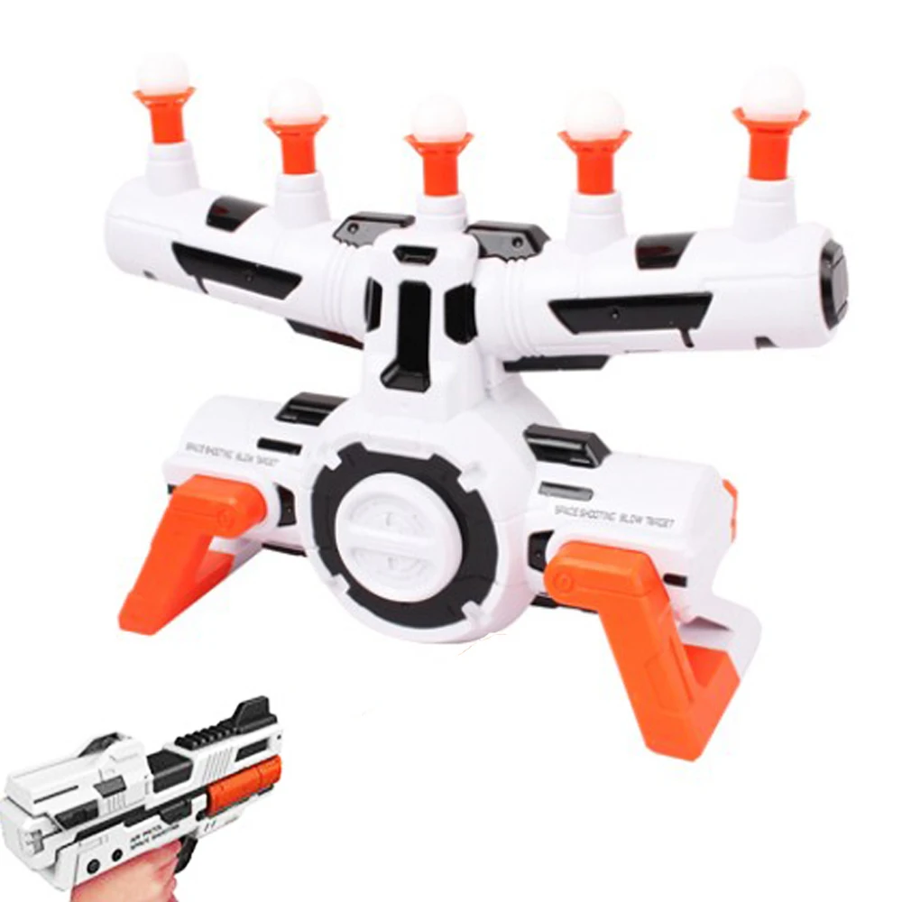 Indoor Interactive Shooting Game Floating Hovering Ball Toy Gun Flying Target