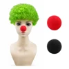 Fans sporting green afros