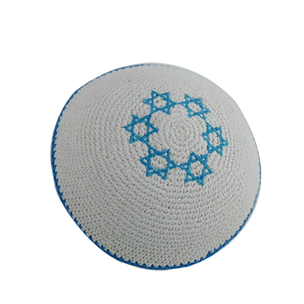 100% хлопок кроше Еврейская Кипа шляпа kippot топ кипота кипа юдиака для