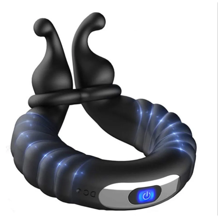 Amazon hot sale 10 frequency silicone cock ring vibrator sex toys for men delay ejaculation