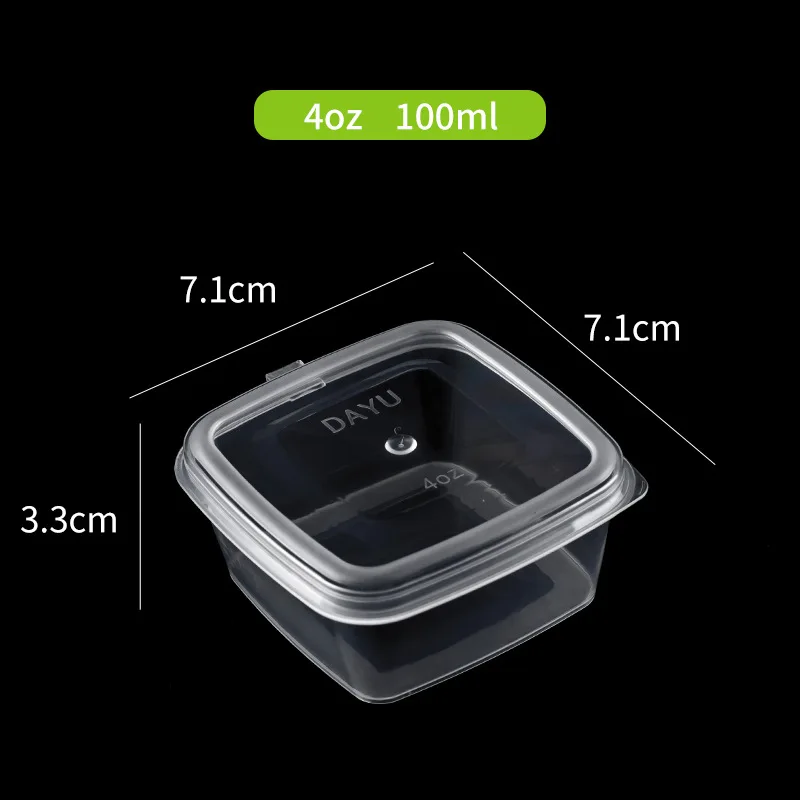 Buy Wholesale China 10pcs Disposable Plastic Takeaway Love Shape Sauce Cup  Reusable Containers Food Box With Hinged & Biodegradable Containers at USD  0.4