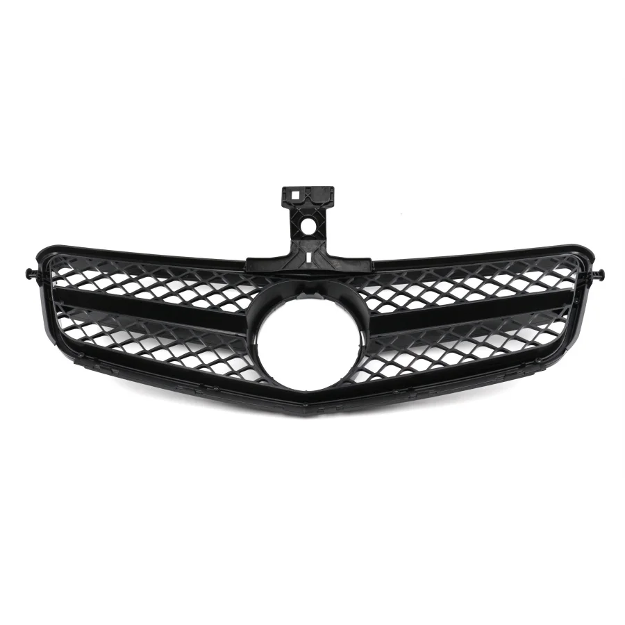product tiypeor car front bumper grille chrome plated matte black amg front grille for mercedes benz w204 2007 2014 models-5