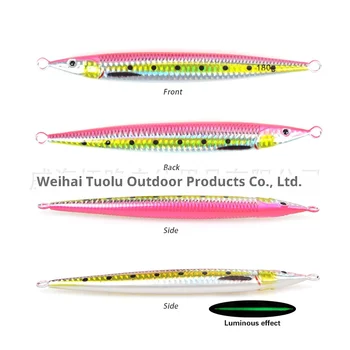 Toplure Little Jack Bionic Lure Artificial Hard Bait Shore Casting Fast-Sinking Glow-in-the-Dark Lead Fish Lure Sea Boat Fishing – Hard Lure – view 4