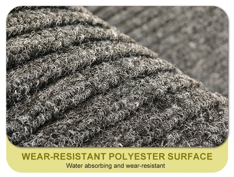 Modern Washable Braided TPE Rubber Backing Reversible Hotel Corridor Door Mat Jacquard Ribs Surface Entrance Indoor(图5)