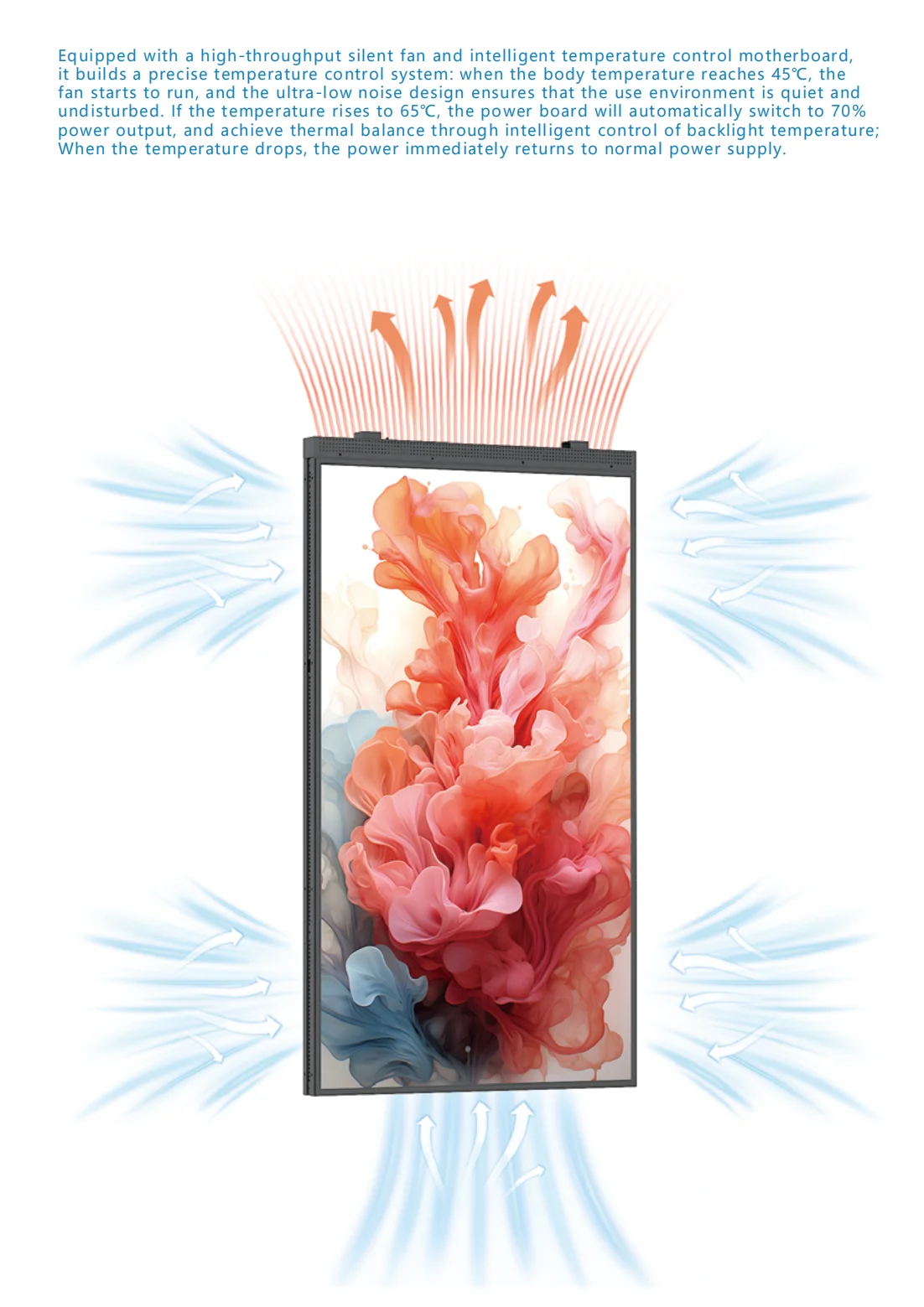 product lcd display 32 75 inch 2k4k  high brightness double sided shop window display  for shopping malls and retail stores customizable-5