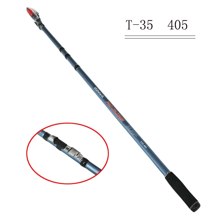 Telescopic Surf Fishing Rod T35-4.05M Carbon Super Hard