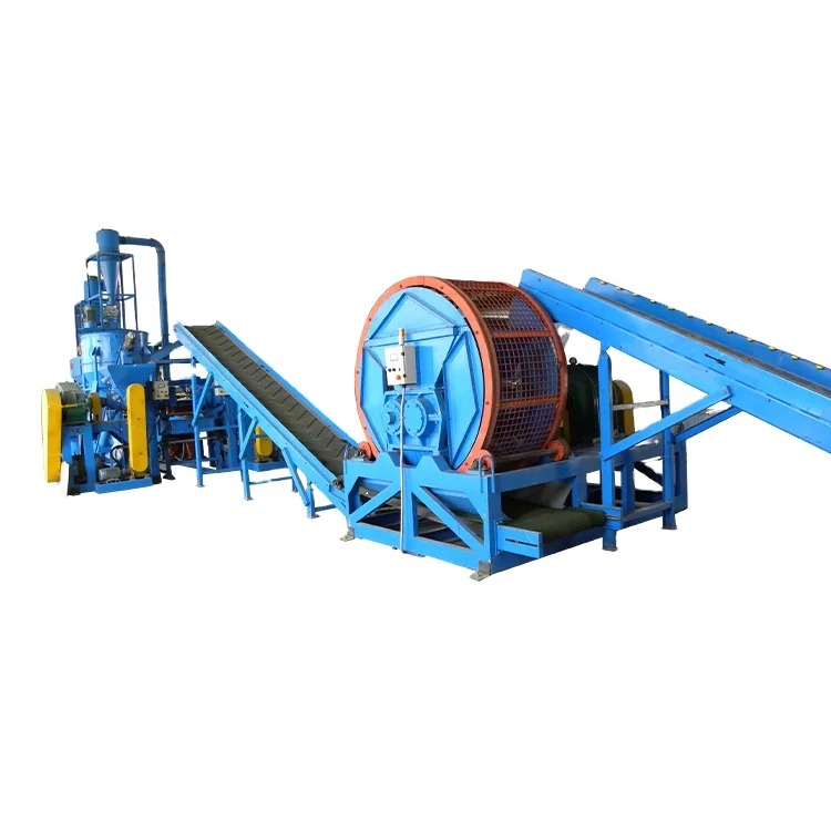 tire crusher tire recycling machine, pyrolysis machine waste tire recycling machine, rubber powder making machinery