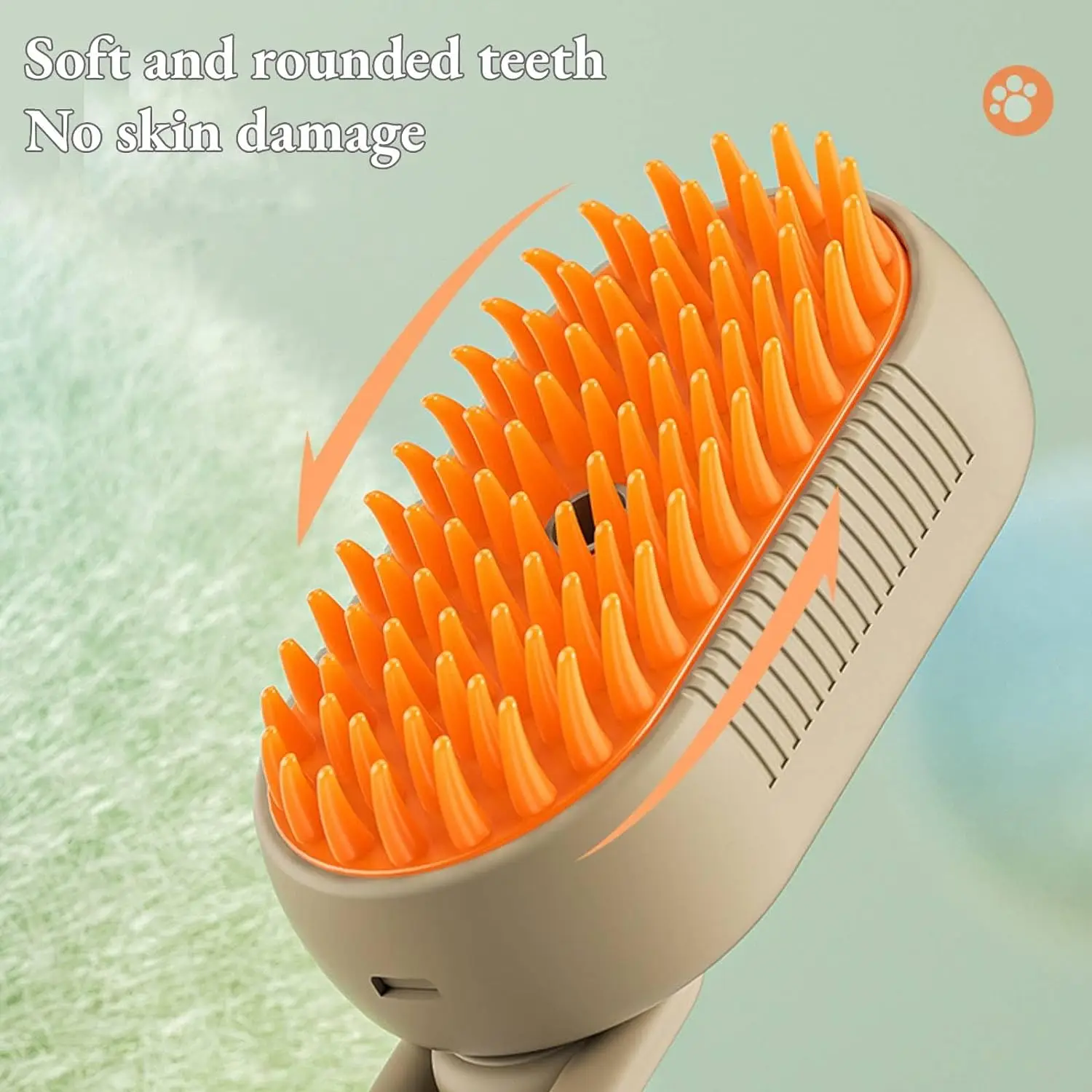 New 3 In 1 Multifunctional Silicone Steam Pet Brush For Removing