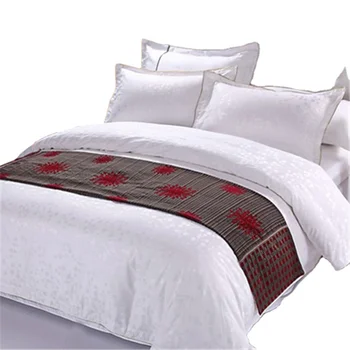 queen size new design hotel bed runners bed scarf bed linen