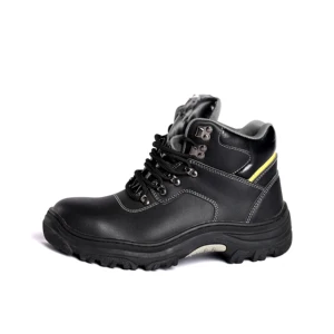 Wholesale Genuine Leather Safety Shoes Anti Smash Puncture Proof Security Shoes Mid Top High Quality Work Footwear Can OEM Shoes
